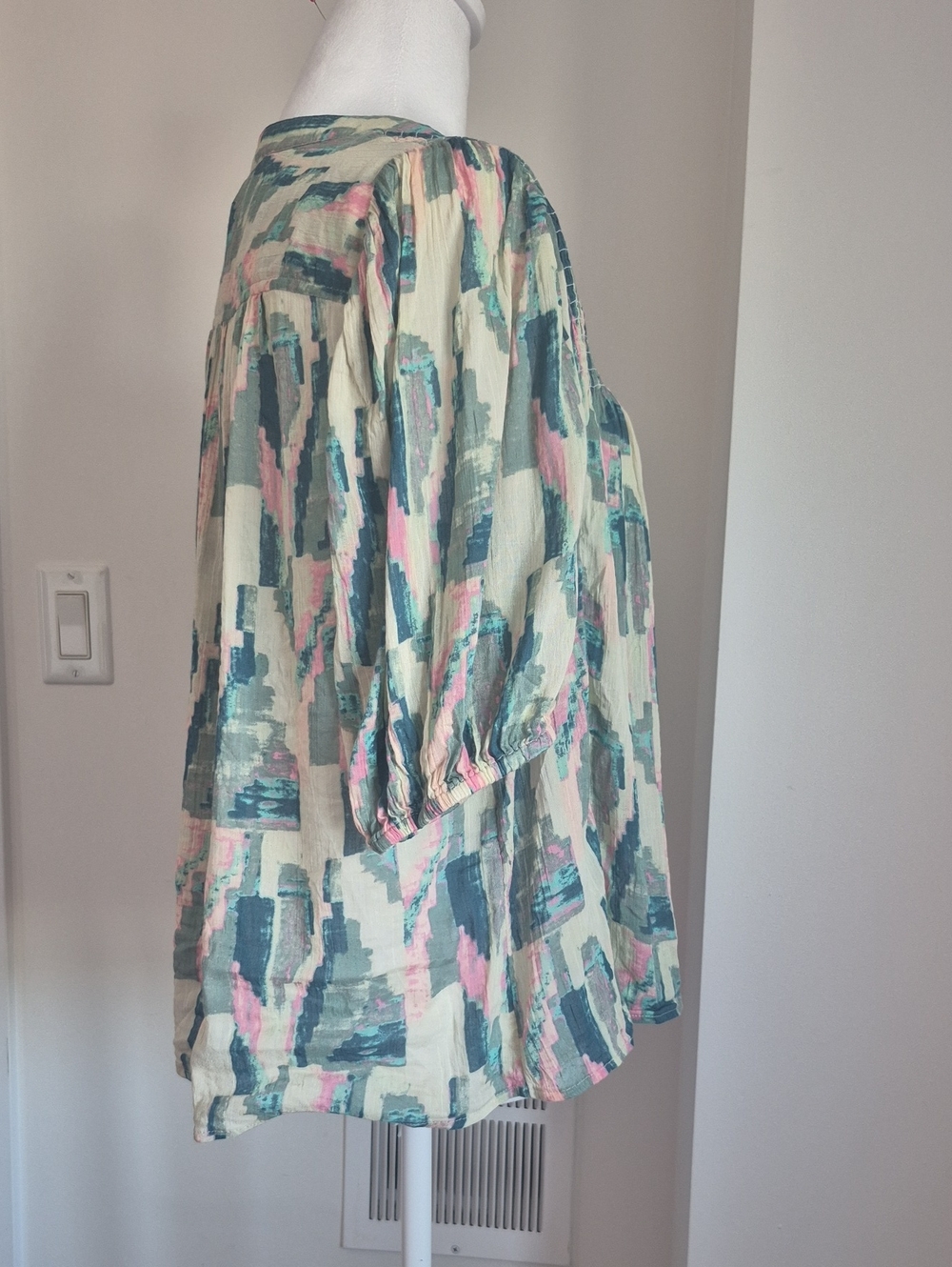 ba&sh Teodor Shirt In Turqoise Size Medium - Picture 7 of 9